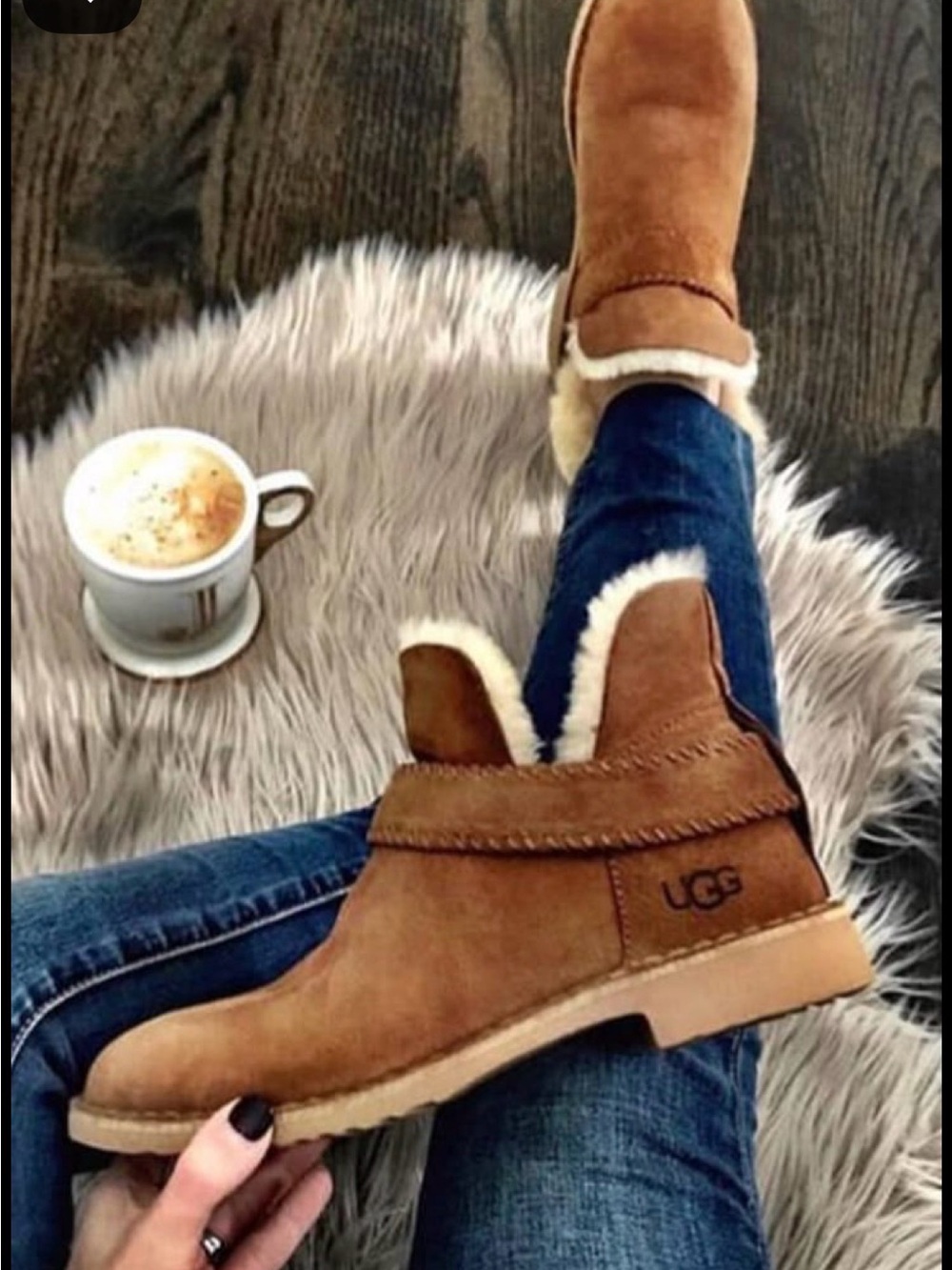 Chestnut Ugg McKay ankle boots size 5.5